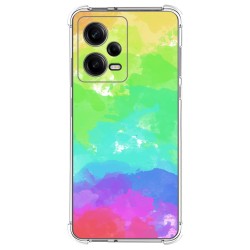 Funda Silicona Antigolpes compatible con Xiaomi Redmi Note 12 Pro 5G diseño Acuarela 03 Dibujos