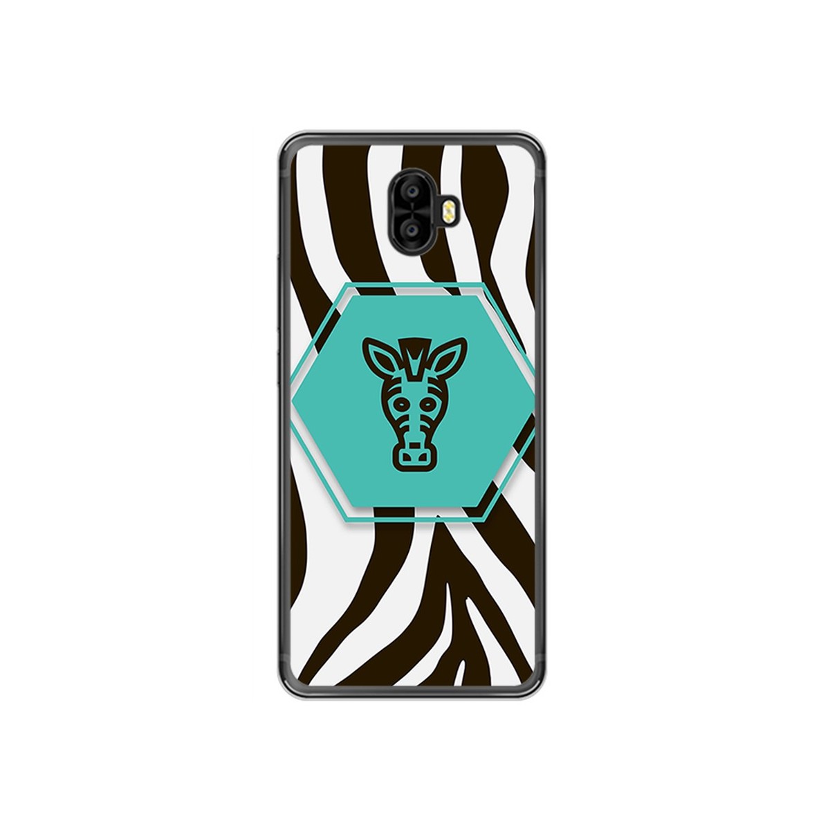 Funda Gel Tpu para Oukitel K8000 Diseño Cebra Dibujos