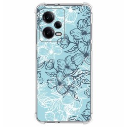Funda Silicona Antigolpes compatible con Xiaomi Redmi Note 12 Pro 5G diseño Flores 03 Dibujos