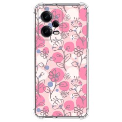 Funda Silicona Antigolpes compatible con Xiaomi Redmi Note 12 Pro 5G diseño Flores 07 Dibujos