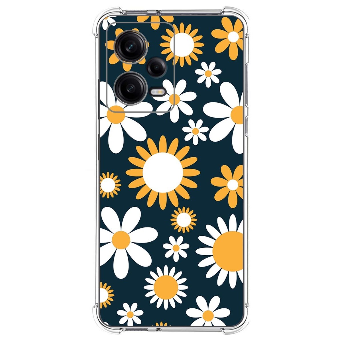 Funda Silicona Antigolpes compatible con Xiaomi Redmi Note 12 Pro 5G diseño Flores 08 Dibujos