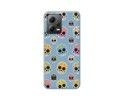 Funda Silicona Líquida Azul compatible con Xiaomi Redmi Note 12 5G diseño Catrina Dibujos