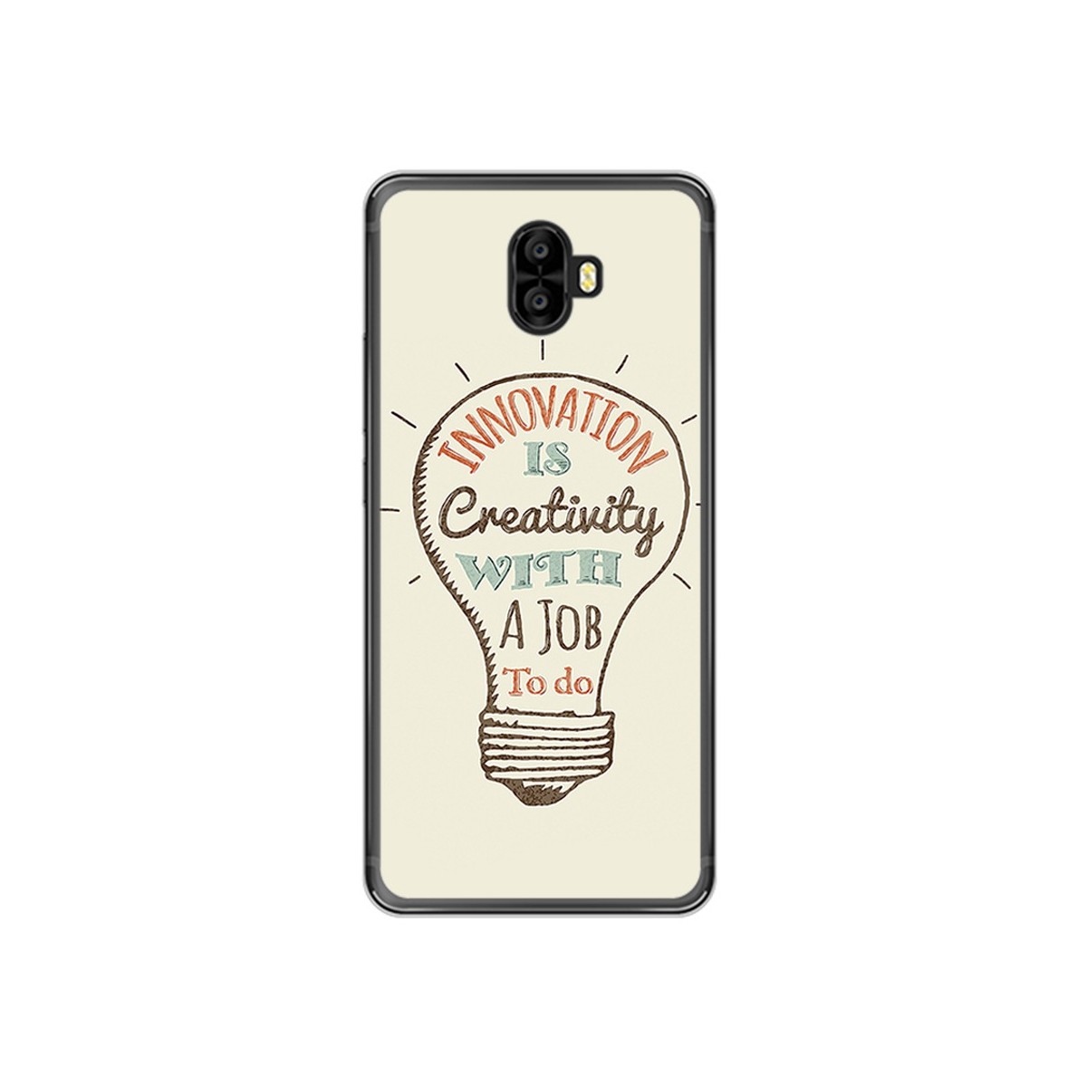 Funda Gel Tpu para Oukitel K8000 Diseño Creativity Dibujos