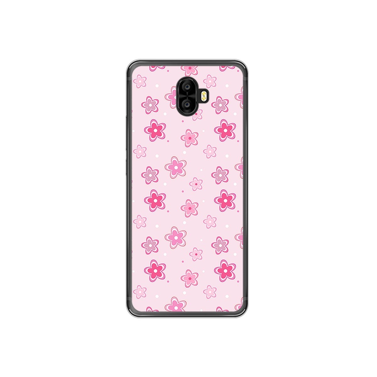 Funda Gel Tpu para Oukitel K8000 Diseño Flores Dibujos