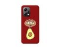 Funda Silicona Líquida Roja compatible con Xiaomi Redmi Note 12 5G diseño Vegan Life Dibujos