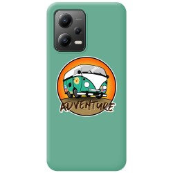 Funda Silicona Líquida Verde compatible con Xiaomi Redmi Note 12 5G diseño Adventure Dibujos