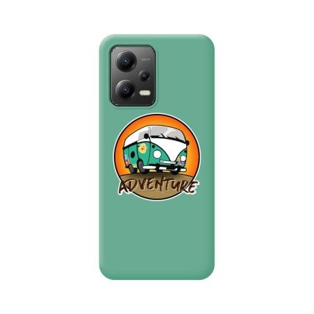Funda Silicona Líquida Verde compatible con Xiaomi Redmi Note 12 5G diseño Adventure Dibujos