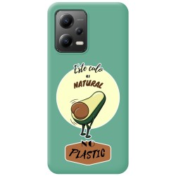 Funda Silicona Líquida Verde compatible con Xiaomi Redmi Note 12 5G diseño Culo Natural Dibujos