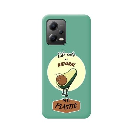 Funda Silicona Líquida Verde compatible con Xiaomi Redmi Note 12 5G diseño Culo Natural Dibujos