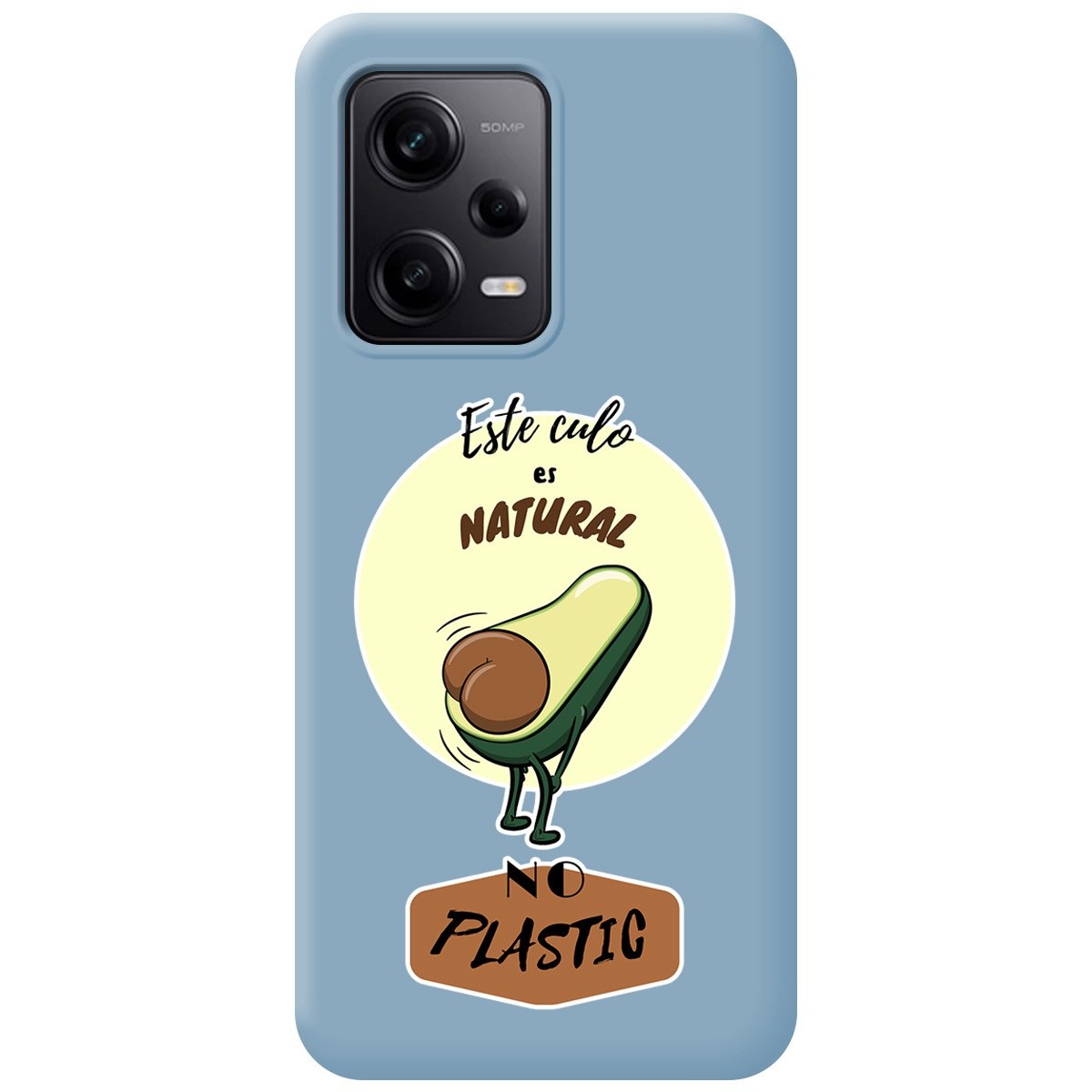 Funda Silicona Líquida Azul compatible con Xiaomi Redmi Note 12 Pro 5G diseño Culo Natural Dibujos