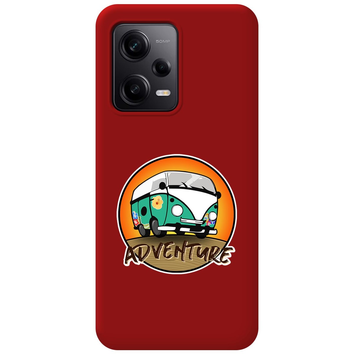 Funda Silicona Líquida Roja compatible con Xiaomi Redmi Note 12 Pro 5G diseño Adventure Dibujos