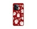 Funda Silicona Líquida Roja compatible con Xiaomi Redmi Note 12 Pro 5G diseño Cerdos Dibujos