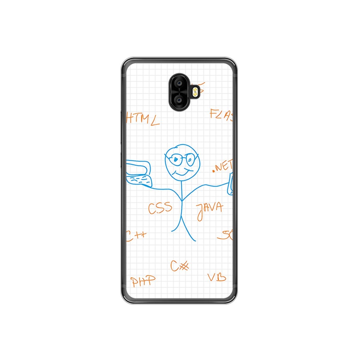 Funda Gel Tpu para Oukitel K8000 Diseño Informatico Dibujos