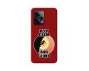 Funda Silicona Líquida Roja compatible con Xiaomi Redmi Note 12 Pro 5G diseño Mujer Escalada Dibujos
