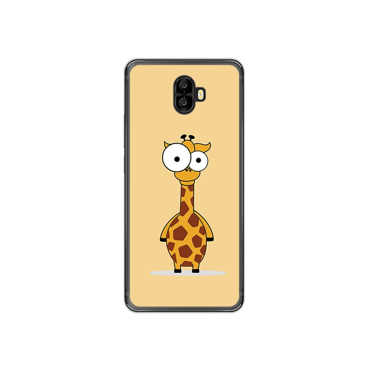 Funda Gel Tpu para Oukitel K8000 Diseño Jirafa Dibujos
