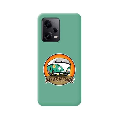 Funda Silicona Líquida Verde compatible con Xiaomi Redmi Note 12 Pro 5G diseño Adventure Dibujos