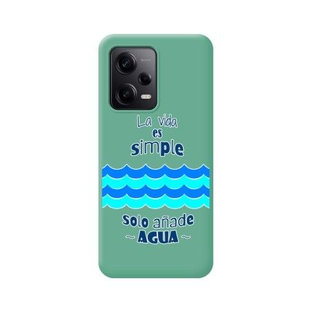 Funda Silicona Líquida Verde compatible con Xiaomi Redmi Note 12 Pro 5G diseño Agua Dibujos
