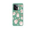 Funda Silicona Líquida Verde compatible con Xiaomi Redmi Note 12 Pro 5G diseño Cerdos Dibujos