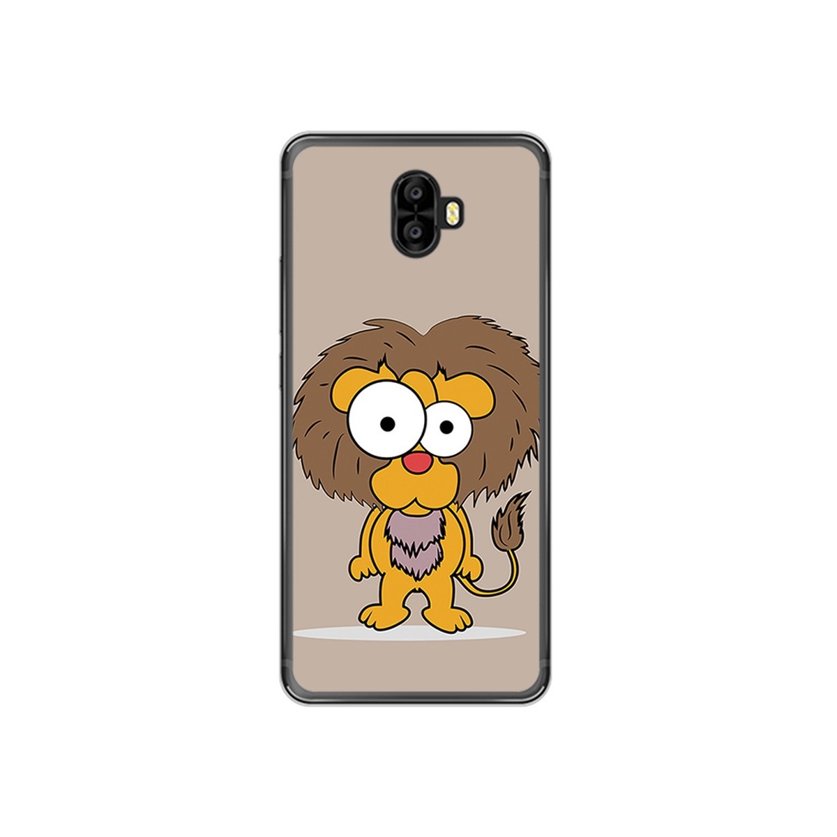 Funda Gel Tpu para Oukitel K8000 Diseño Leon Dibujos