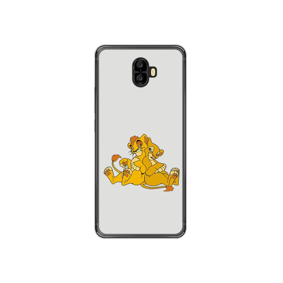 Funda Gel Tpu para Oukitel K8000 Diseño Leones Dibujos