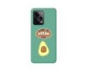 Funda Silicona Líquida Verde compatible con Xiaomi Redmi Note 12 Pro 5G diseño Vegan Life Dibujos