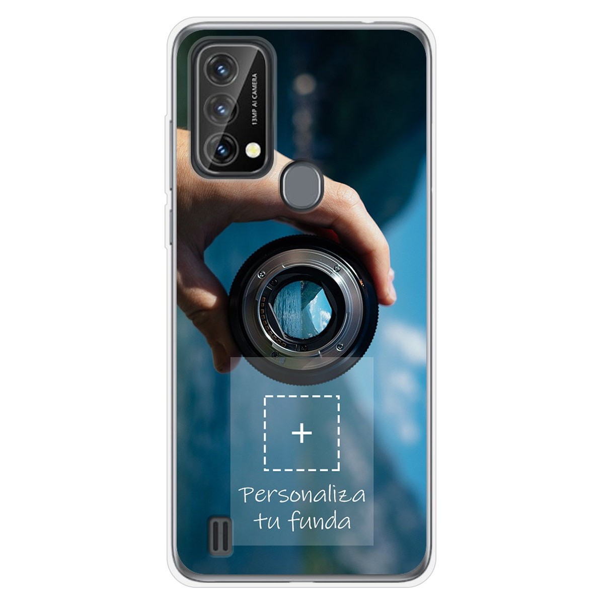 Personaliza tu Funda Silicona Gel Tpu Transparente con tu Fotografia para Blackview A50 Dibujo Personalizada