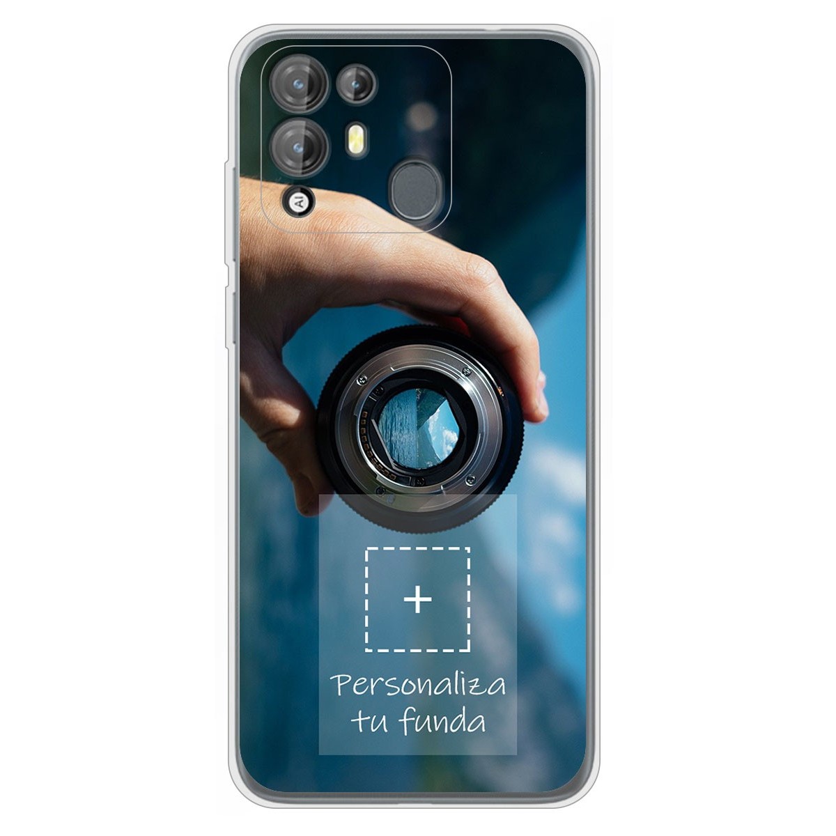 Personaliza tu Funda Silicona Gel Tpu Transparente con tu Fotografia para Blackview A55 Pro Dibujo Personalizada