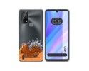Funda Silicona Transparente para Blackview A50 diseño Bufalo Dibujos