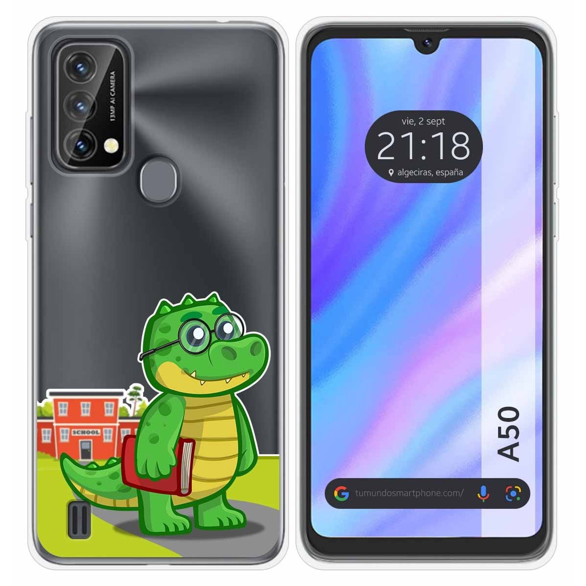 Funda Silicona Transparente para Blackview A50 diseño Coco Dibujos