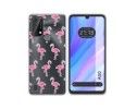 Funda Silicona Transparente para Blackview A50 diseño Flamenco Dibujos