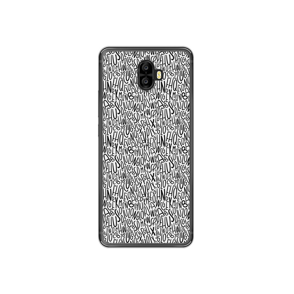 Funda Gel Tpu para Oukitel K8000 Diseño Letras Dibujos