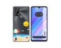 Funda Silicona Transparente para Blackview A50 diseño Playa Dibujos