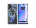 Funda Silicona Transparente para Blackview A50 diseño Plumas Dibujos