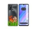Funda Silicona Transparente para Blackview A50 diseño Tigre Dibujos