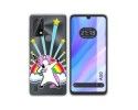 Funda Silicona Transparente para Blackview A50 diseño Unicornio Dibujos
