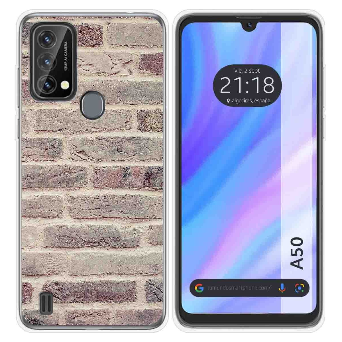 Funda Silicona para Blackview A50 diseño Ladrillo 01 Dibujos