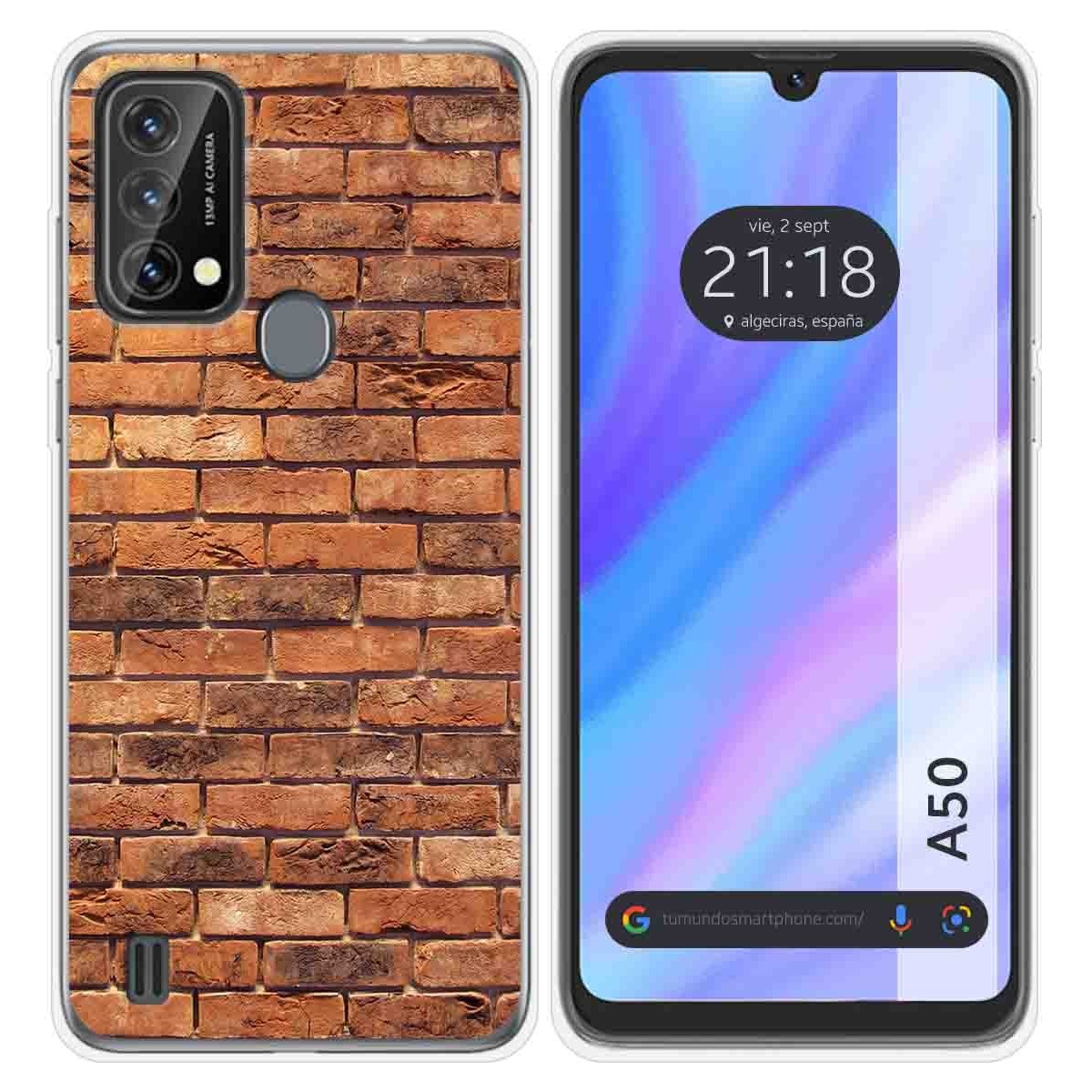 Funda Silicona para Blackview A50 diseño Ladrillo 04 Dibujos
