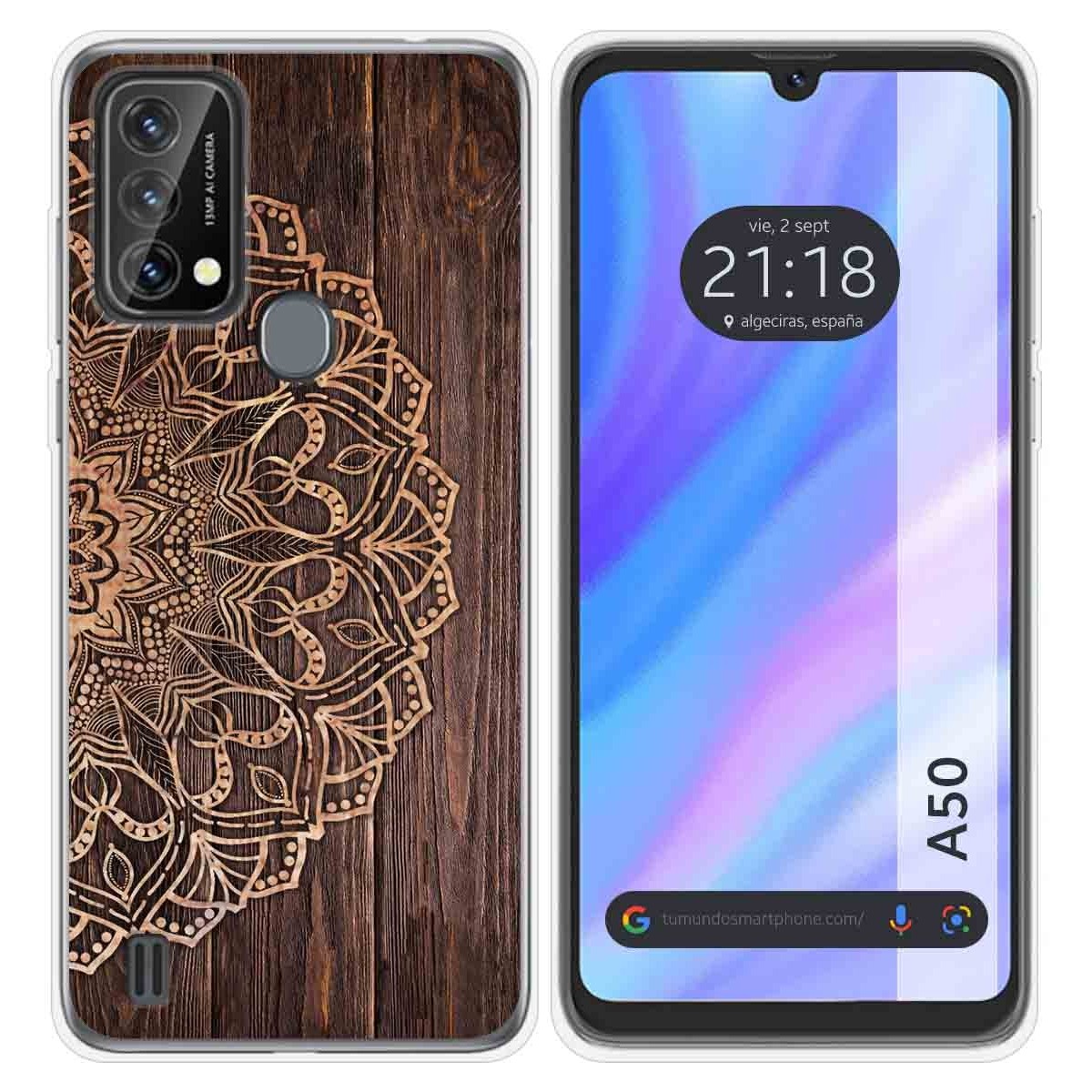 Funda Silicona para Blackview A50 diseño Madera 06 Dibujos