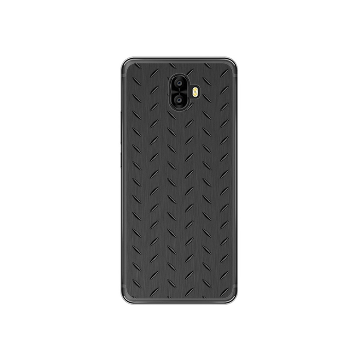 Funda Gel Tpu para Oukitel K8000 Diseño Metal Dibujos