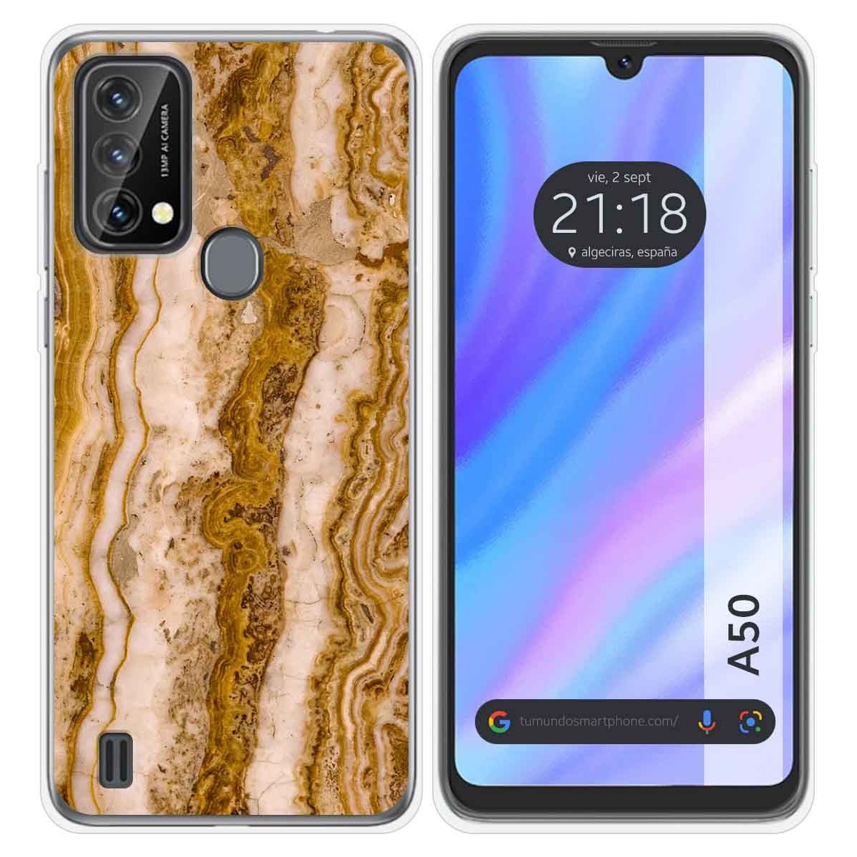 Funda Silicona para Blackview A50 diseño Mármol 10 Dibujos