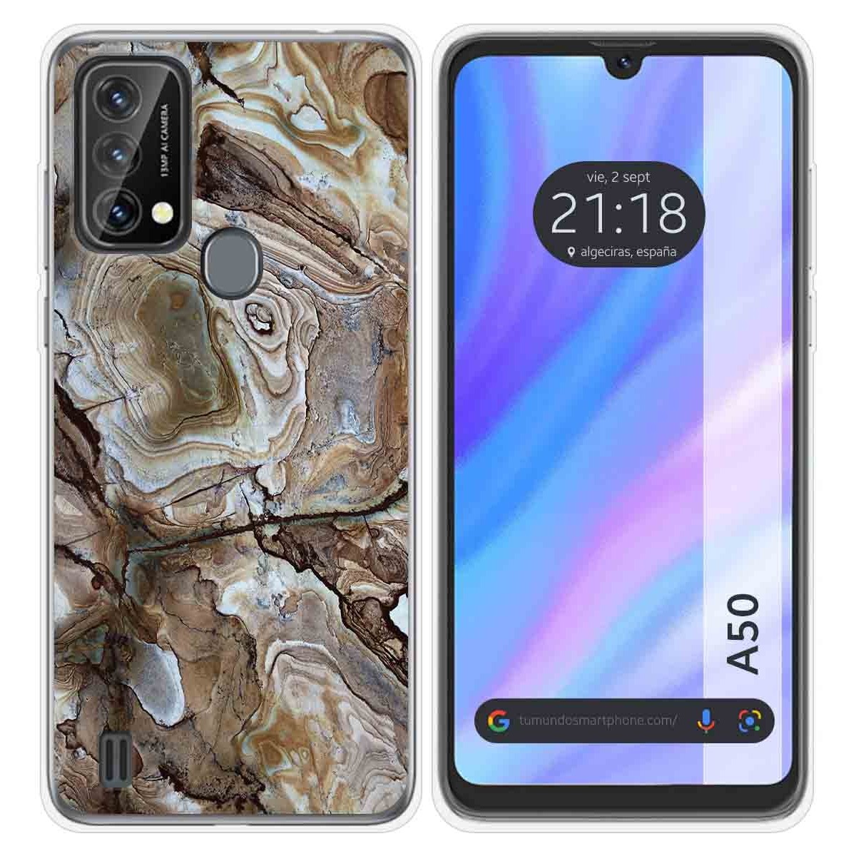 Funda Silicona para Blackview A50 diseño Mármol 14 Dibujos