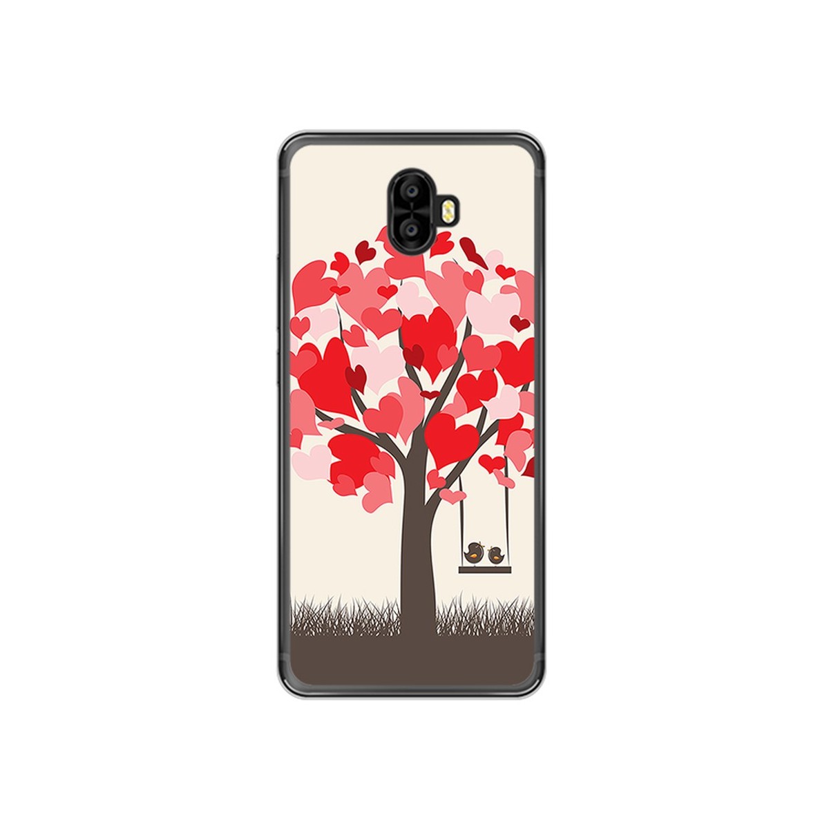 Funda Gel Tpu para Oukitel K8000 Diseño Pajaritos Dibujos