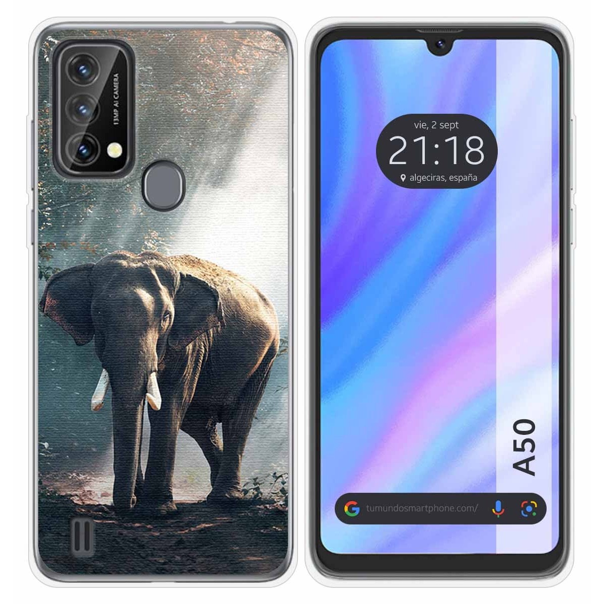 Funda Silicona para Blackview A50 diseño Elefante Dibujos