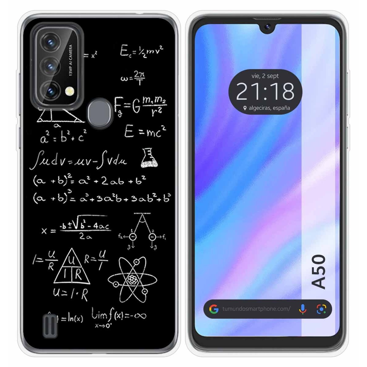 Funda Silicona para Blackview A50 diseño Formulas Dibujos