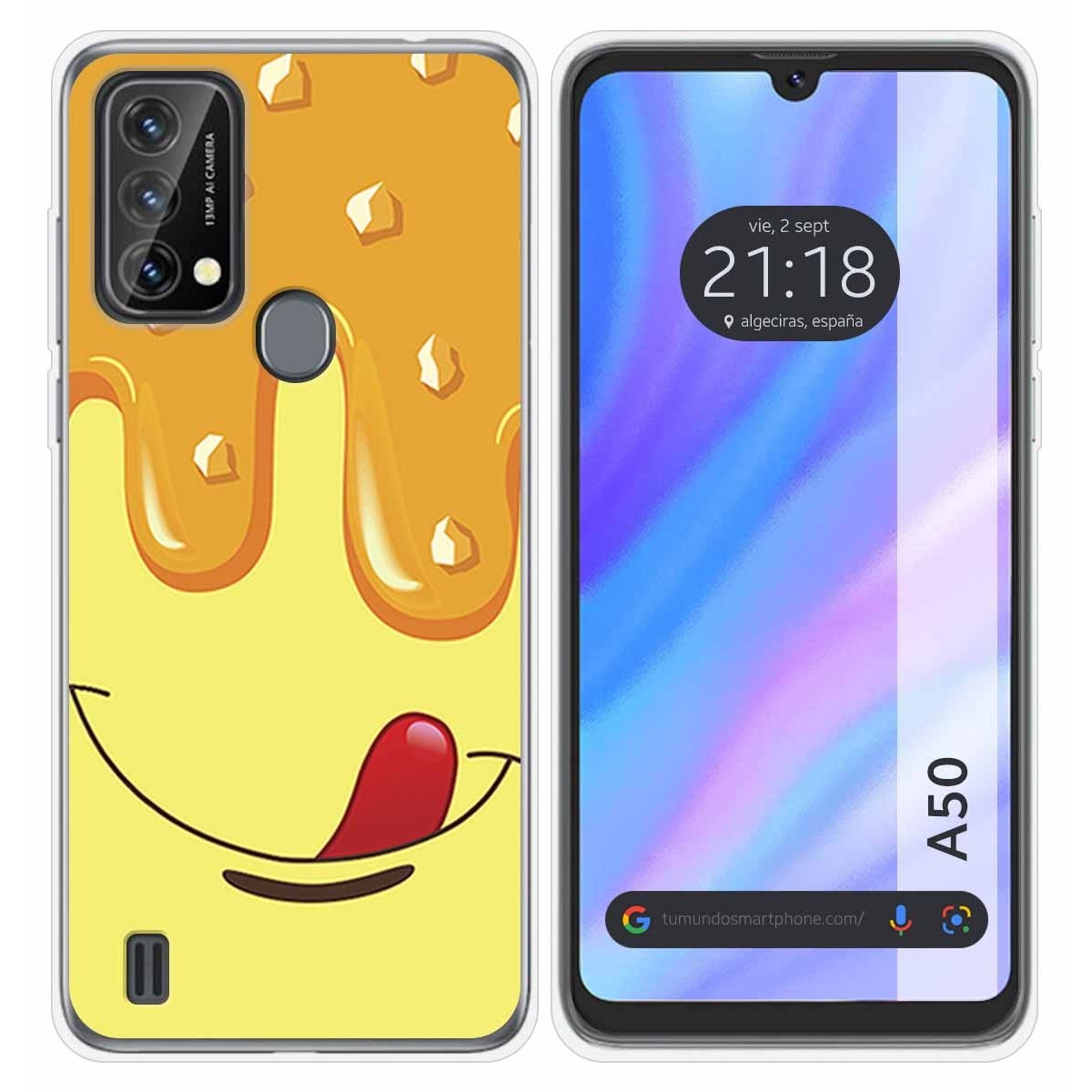 Funda Silicona para Blackview A50 diseño Helado Vainilla Dibujos