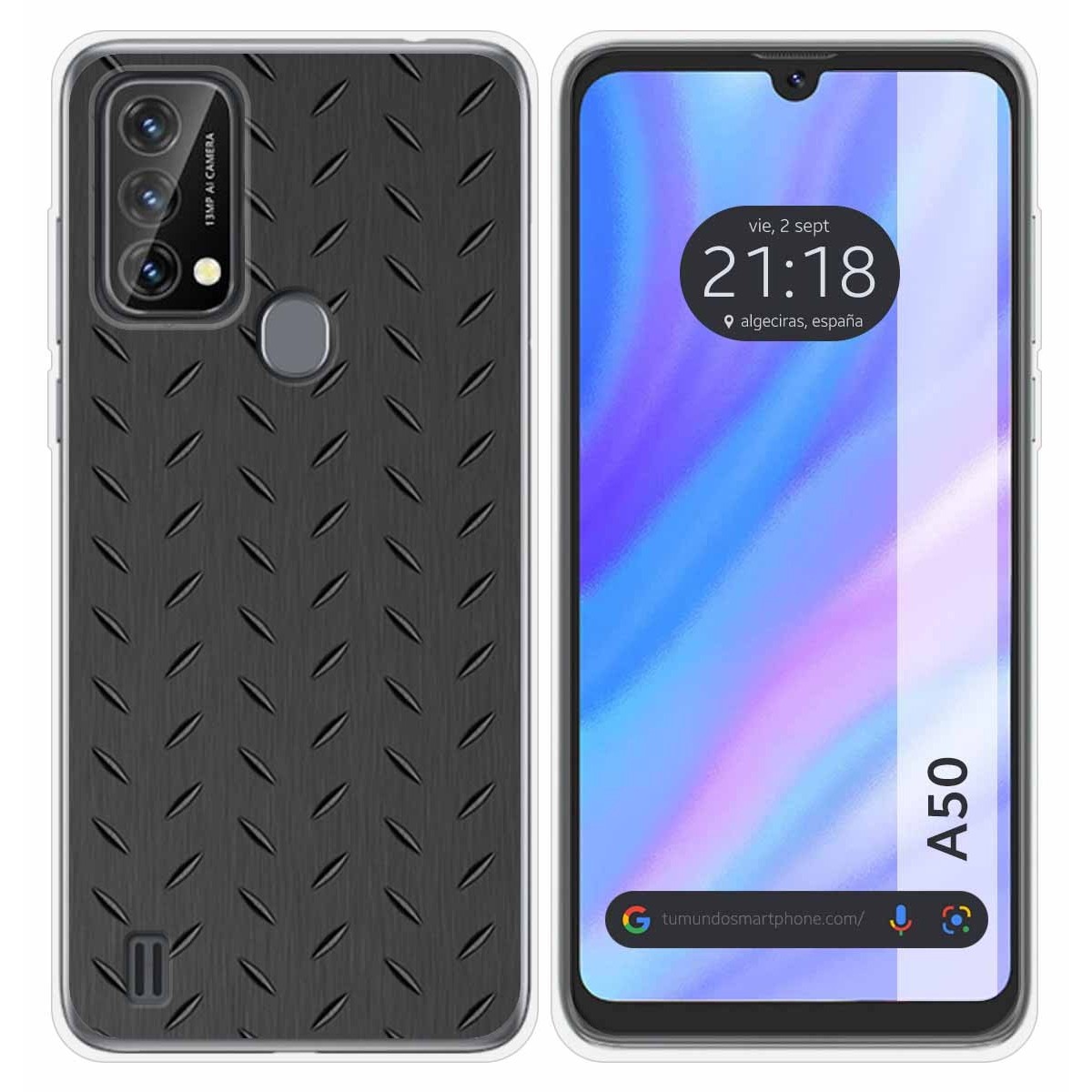 Funda Silicona para Blackview A50 diseño Metal Dibujos