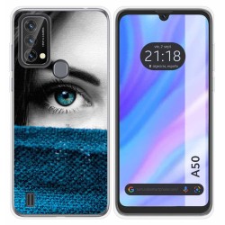 Funda Silicona para Blackview A50 diseño Ojo Dibujos