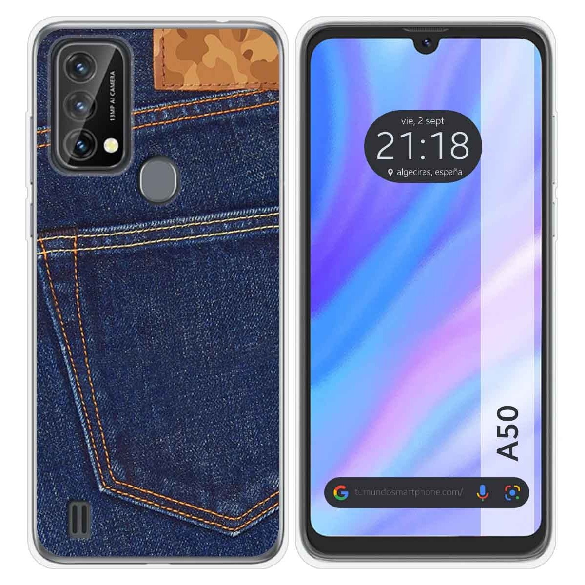 Funda Silicona para Blackview A50 diseño Vaquero Dibujos