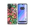 Funda Silicona Transparente para Blackview A50 diseño Flores 02 Dibujos