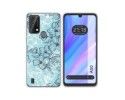 Funda Silicona Transparente para Blackview A50 diseño Flores 03 Dibujos